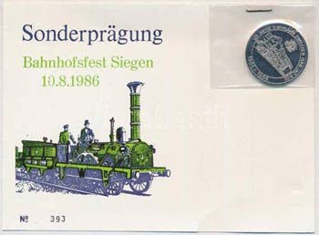 NSZK 1986. 125 éves a vasút Ruhr és és ... 
