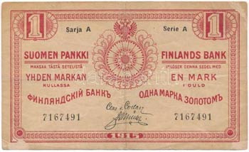Finnország 1915. 1M ... 