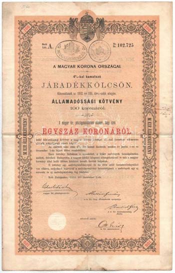 Budapest 1892. A Magyar Korona országai ... 