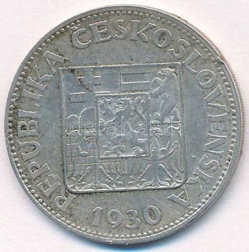 Csehszlovákia 1930. 10K Ag T:2- ... 