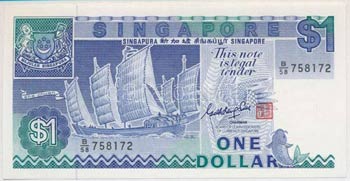 Szingapúr 1987. 1$ T:I  ... 