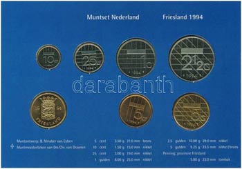 Hollandia 1994. 5c-5G (6xklf) + Friesland ... 