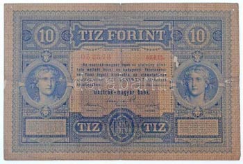 1880. 10Ft/10G Osztrák-magyar Bank T:III- ... 