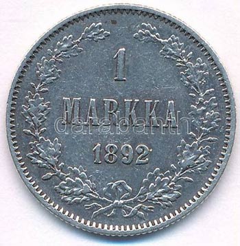 Finnország 1892L 1M Ag II. Miklós T:2  ... 