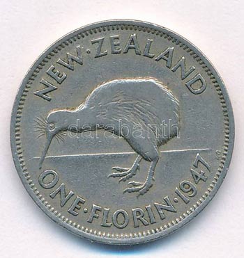 Új-Zéland 1947. 1Fl Cu-Ni VI. György ... 