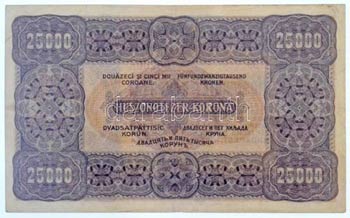 1923. 25.000K Orell Füssli Zürich piros ... 