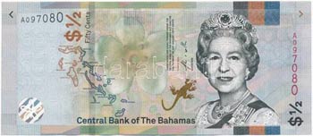 Bahamák 2019. 1/2$ T:I ... 