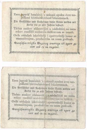 1849. 30kr (2x) Kossuth bankó T:III,III- ... 