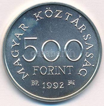 1992. 500Ft Ag Károly Róbert T:BU Adamo ... 