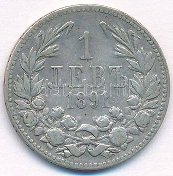 Bulgária 1891KB 1L Ag I. Ferdinánd ... 