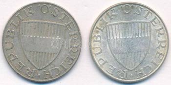 Ausztria 1957-1971. 10Sch Ag (2x) T:1-,2  ... 