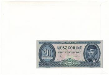 1980. 20Ft borítékban, alkalmi bélyeggel ... 