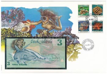 Cook-szigetek 1987. 3$ ... 