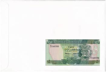 Salamon-szigetek 1986. 2$ felbélyegzett ... 