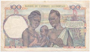 Francia Nyugat-Afrika 1946. 100Fr T:III ... 