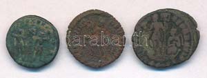 3db-os IV. századi római rézpénz tétel: ... 