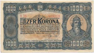 1923. 1000K Magyar ... 