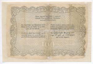 1848. 100Ft Kossuth bankó látványosan, ... 