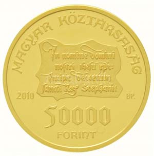 2010. 50.000Ft Au Szent István intelmei ... 