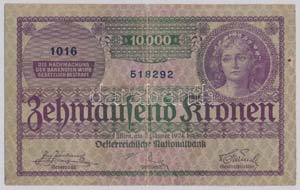 Ausztria 1924. 10.000K ... 