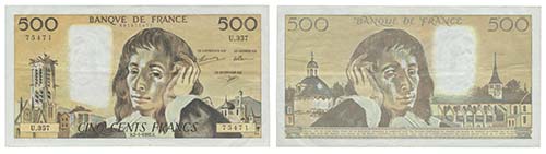 Paper Money - France 500 Francs ... 
