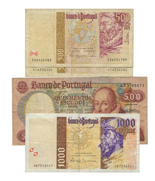 Paper Money - Portugal 4 expl. ... 