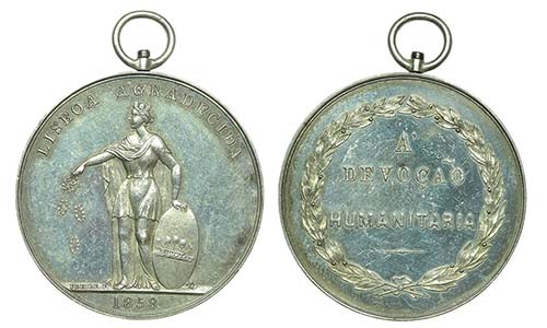 Medal - Lisboa 1858                ... 