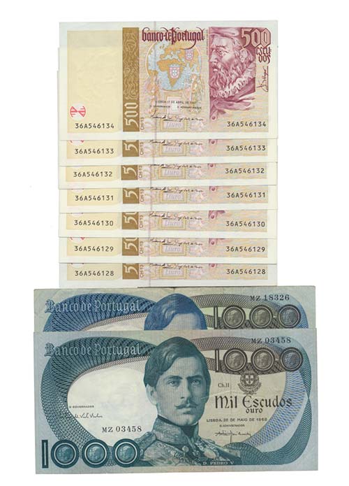 Paper Money - Portugal - 9 expl. ... 