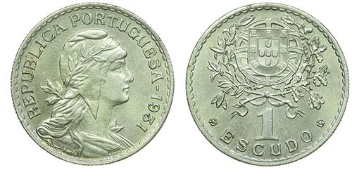 Portugal - Republic - 1$00 1931    ... 