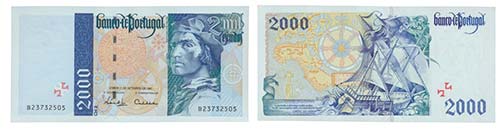Paper Money - Portugal - 2000$00 ... 