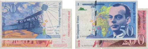 Paper Money - France 2 expl. 50, ... 