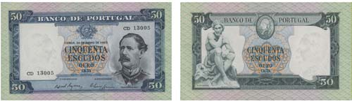 Paper Money - Portugal 50$00 ch. ... 