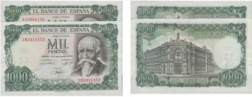 Paper Money - Spain 2 expl. 1000 ... 