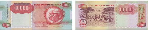 Paper Money - Angola 10.000 ... 