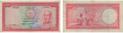 Paper Money - Portuguese-Guinea ... 