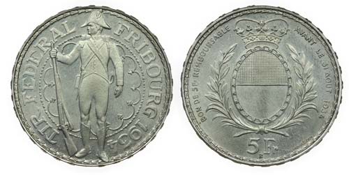 Switzerland - 5 Francs 1934 B      ... 