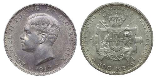 Portugal - D. Manuel II - 500 ... 