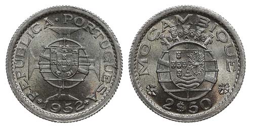Mozambique - 2$50 1952             ... 