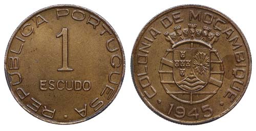 Mozambique - 1$00 1945             ... 