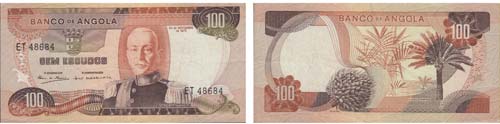 Paper Money - Angola 100$00 Radar ... 