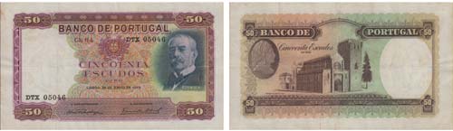 Paper Money - 50$00 ch. 6A 1949    ... 