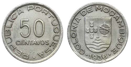 Mozambique - 50 Centavos 1936      ... 