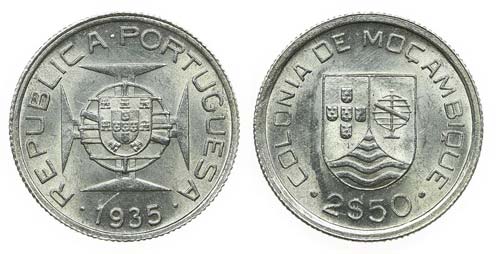Mozambique - 2$50 1935             ... 