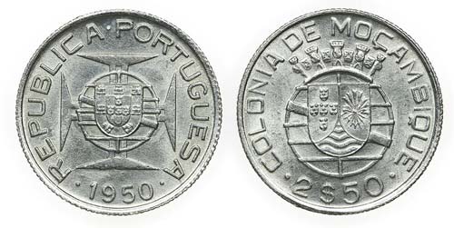 Mozambique - 2$50 1950             ... 