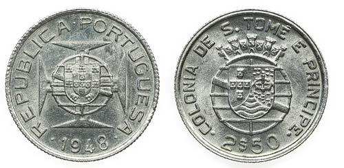 Saint Thomas & Prince - 2$50 1948  ... 