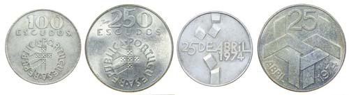 Portugal - Republic - 2 coins ... 