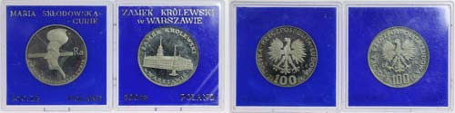 Poland - 2 coins 100 Zlote 1974, ... 