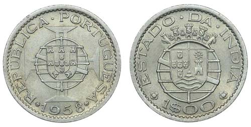India-Portuguese - 1$00 1958       ... 