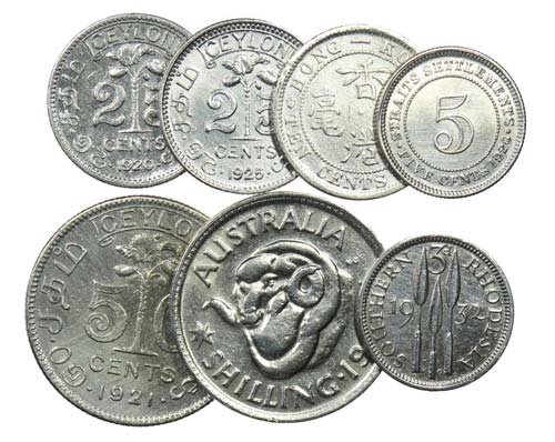 World - 7 coins 1899-1961          ... 