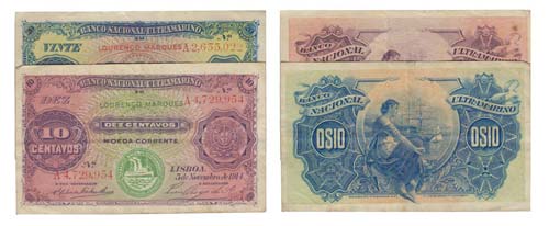 Paper Money - Moçambique 2 expl. ... 